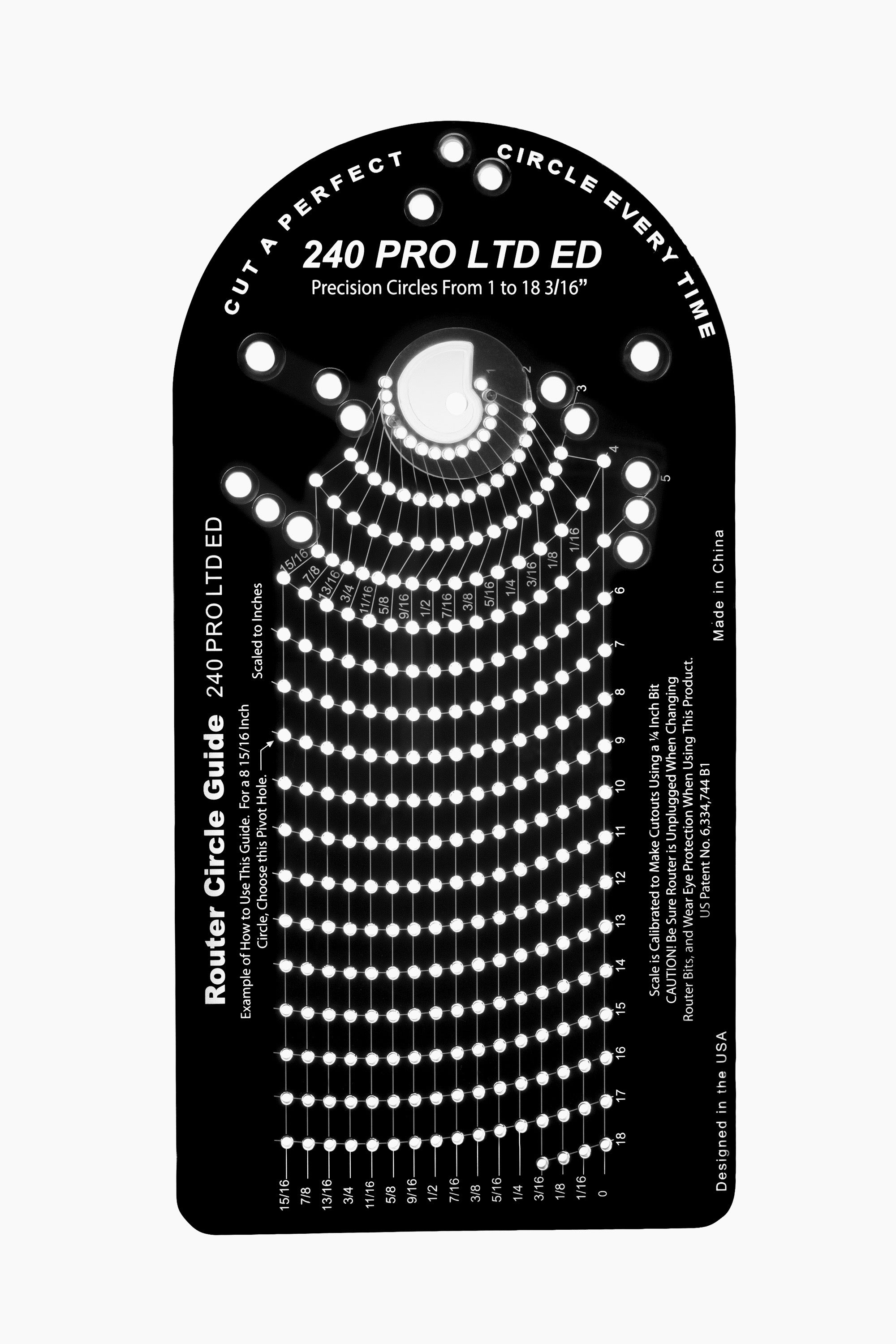 Jasper 290 PRO LTD ED Kit de guide circulaire pour couper des cercles de précision de Jasper 290 PRO LTD ED Kit de guide circulaire pour couper des cercles de précision de