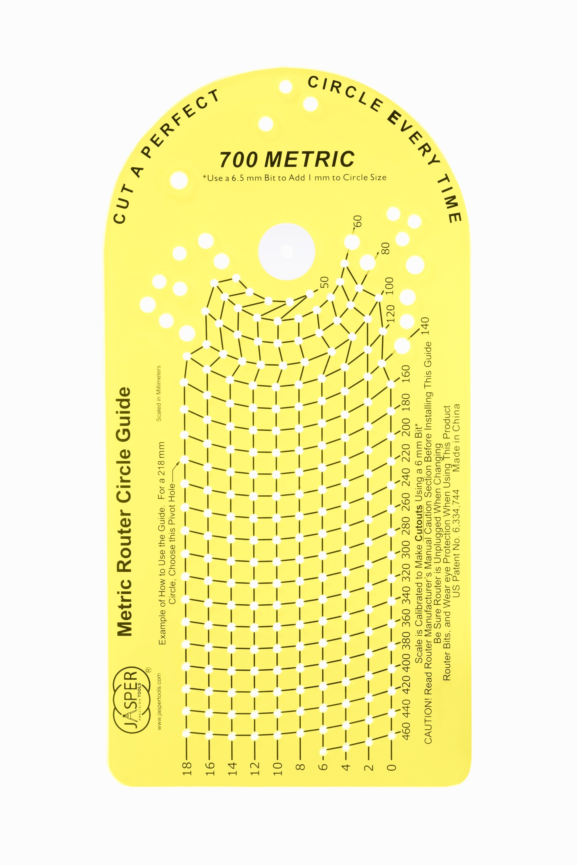 Jasper Router Guide Template Jasper 700 Metric For Standard and Compact Plunge Routers – Jasper Tools