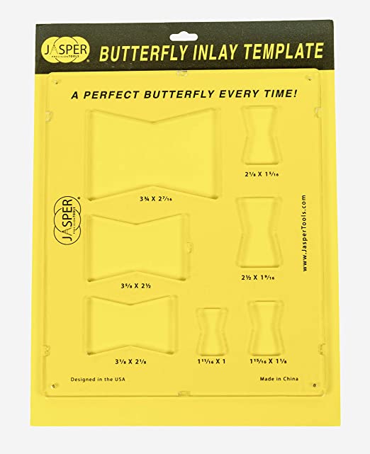 Jasper Router Guide Template Jasper 100 7 in 1 Butterfly Inlay Router Template – Jasper Tools